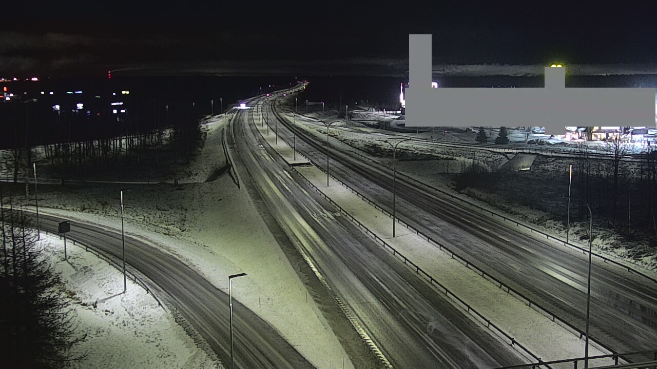 Weather Camera Image Väg 4 Uleåborg, Kaakkuri, Oulu, Pohjois-Pohjanmaa