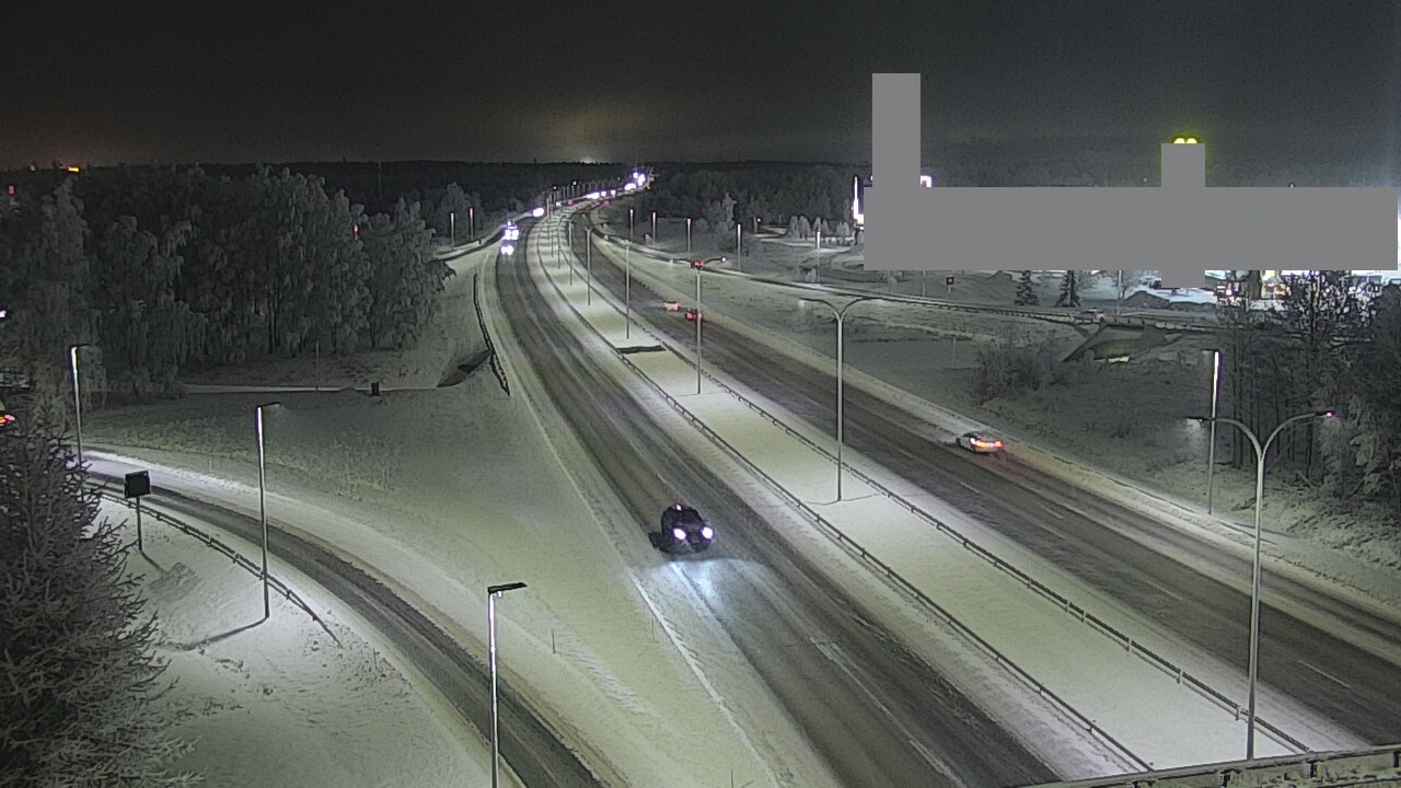 Weather Camera Image Road 4 Oulu, Kaakkuri, Oulu, Pohjois-Pohjanmaa