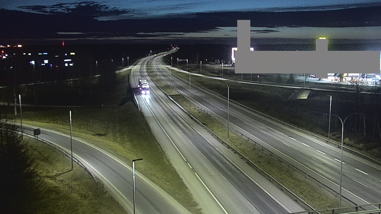 Weather Camera Image Road 4 Oulu, Kaakkuri, Oulu, Pohjois-Pohjanmaa