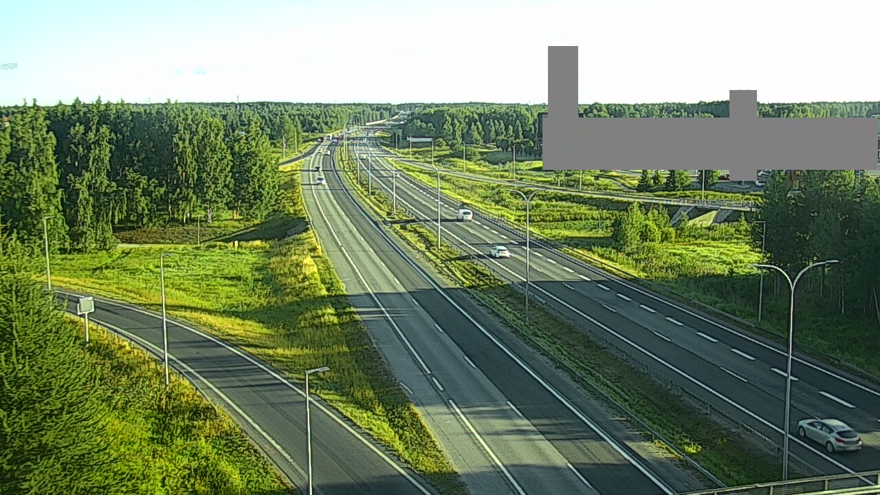 Weather Camera Image Road 4 Oulu, Kaakkuri, Oulu, Pohjois-Pohjanmaa