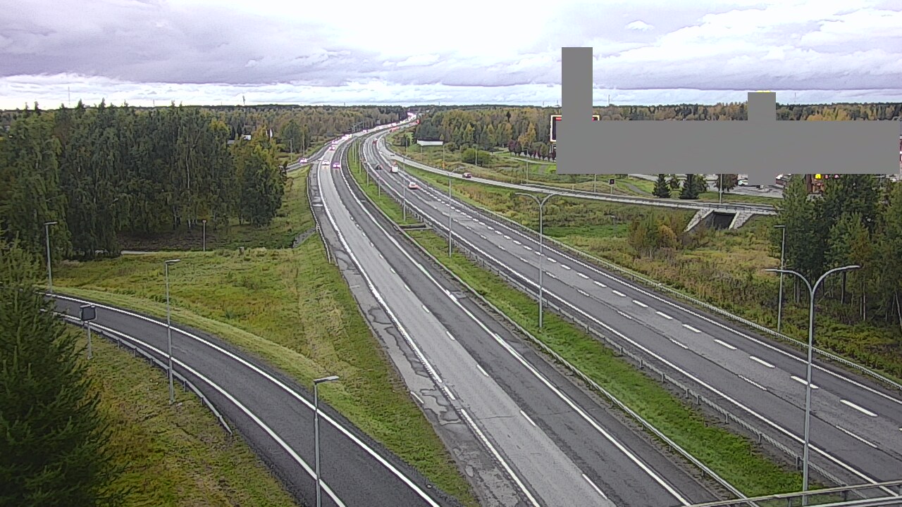 Weather Camera Image Väg 4 Uleåborg, Kaakkuri, Oulu, Pohjois-Pohjanmaa