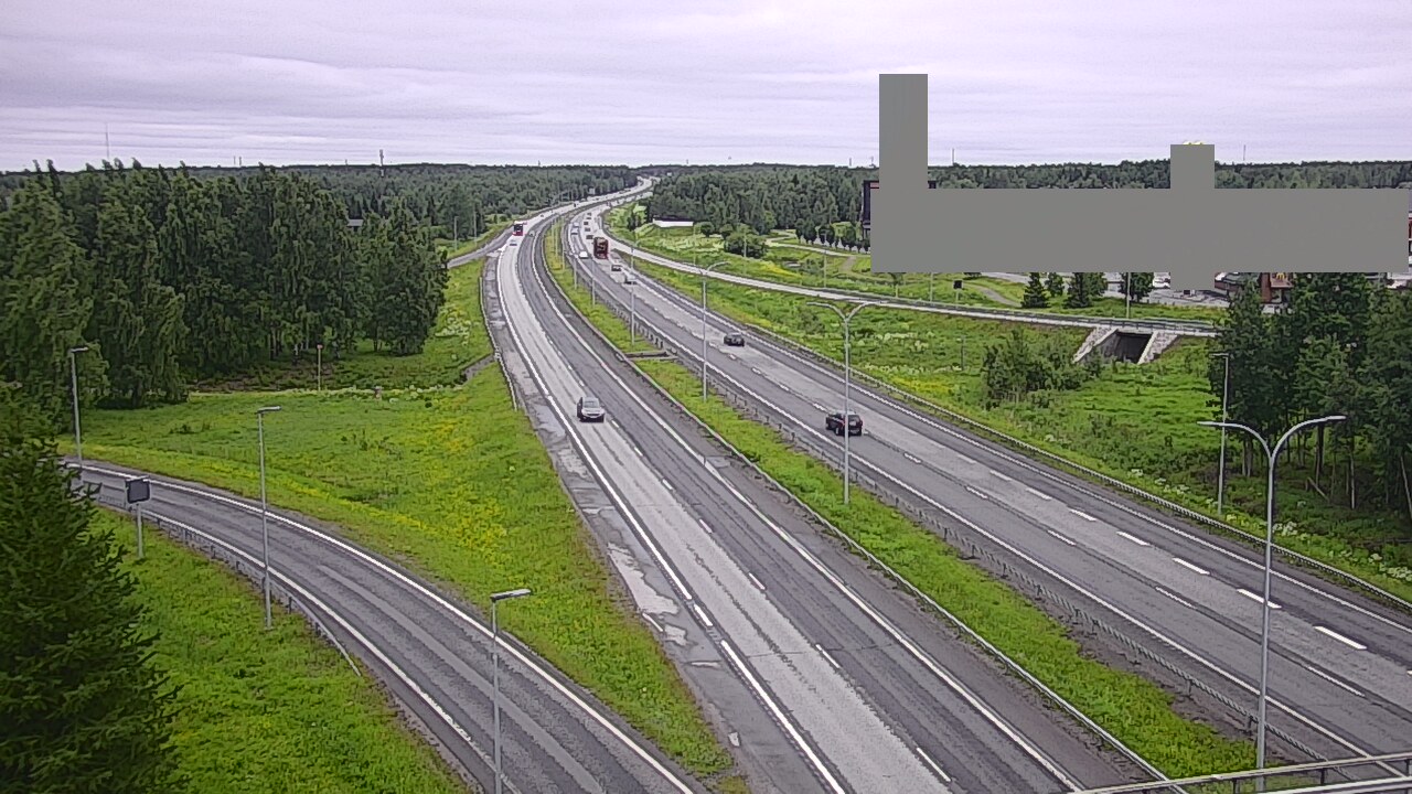 Weather Camera Image Väg 4 Uleåborg, Kaakkuri, Oulu, Pohjois-Pohjanmaa