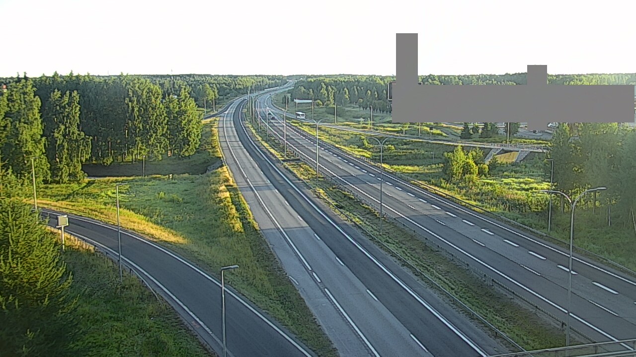 Weather Camera Image Road 4 Oulu, Kaakkuri, Oulu, Pohjois-Pohjanmaa