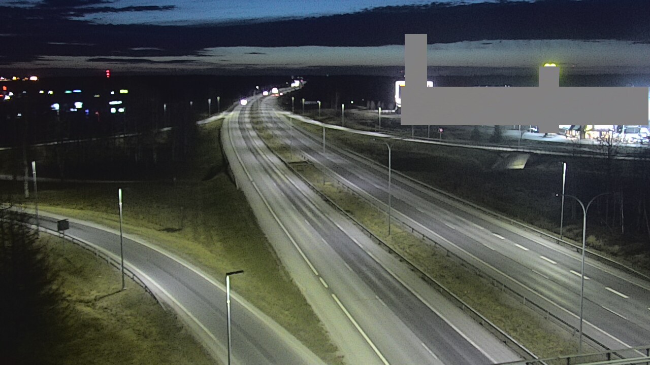 Weather Camera Image Road 4 Oulu, Kaakkuri, Oulu, Pohjois-Pohjanmaa
