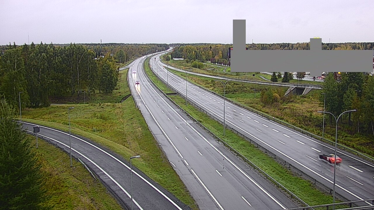 Weather Camera Image Väg 4 Uleåborg, Kaakkuri, Oulu, Pohjois-Pohjanmaa