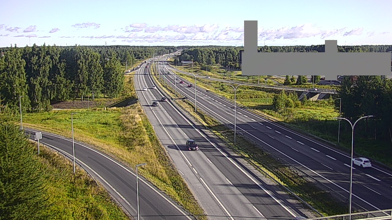 Weather Camera Image Road 4 Oulu, Kaakkuri, Oulu, Pohjois-Pohjanmaa