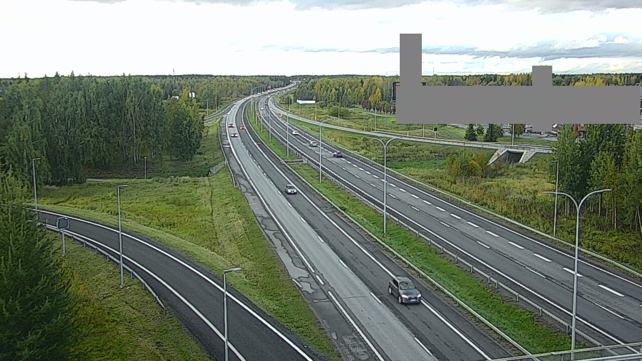 Weather Camera Image Väg 4 Uleåborg, Kaakkuri, Oulu, Pohjois-Pohjanmaa