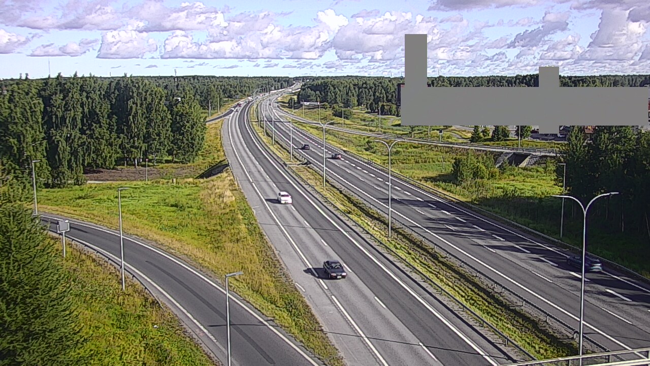 Weather Camera Image Road 4 Oulu, Kaakkuri, Oulu, Pohjois-Pohjanmaa
