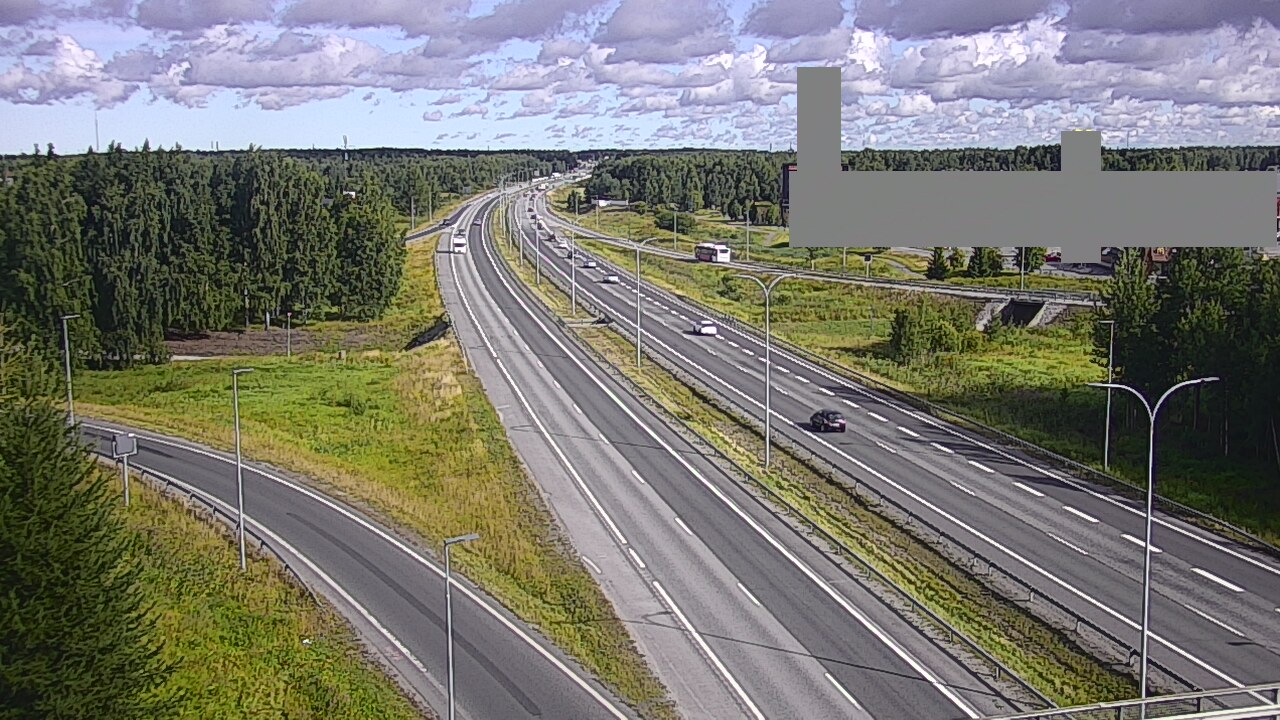 Weather Camera Image Road 4 Oulu, Kaakkuri, Oulu, Pohjois-Pohjanmaa