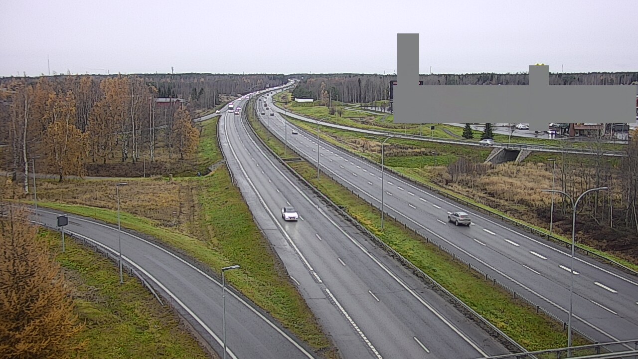 Weather Camera Image Väg 4 Uleåborg, Kaakkuri, Oulu, Pohjois-Pohjanmaa