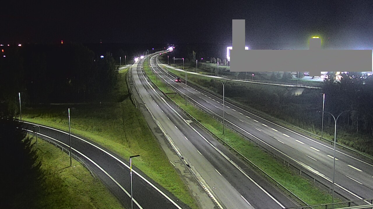 Weather Camera Image Väg 4 Uleåborg, Kaakkuri, Oulu, Pohjois-Pohjanmaa