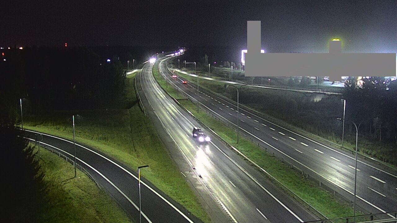 Weather Camera Image Väg 4 Uleåborg, Kaakkuri, Oulu, Pohjois-Pohjanmaa