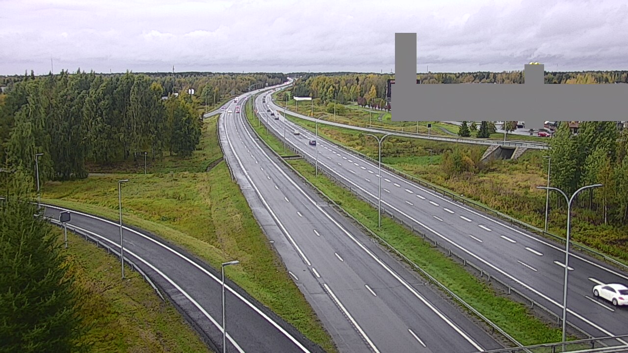 Weather Camera Image Road 4 Oulu, Kaakkuri, Oulu, Pohjois-Pohjanmaa