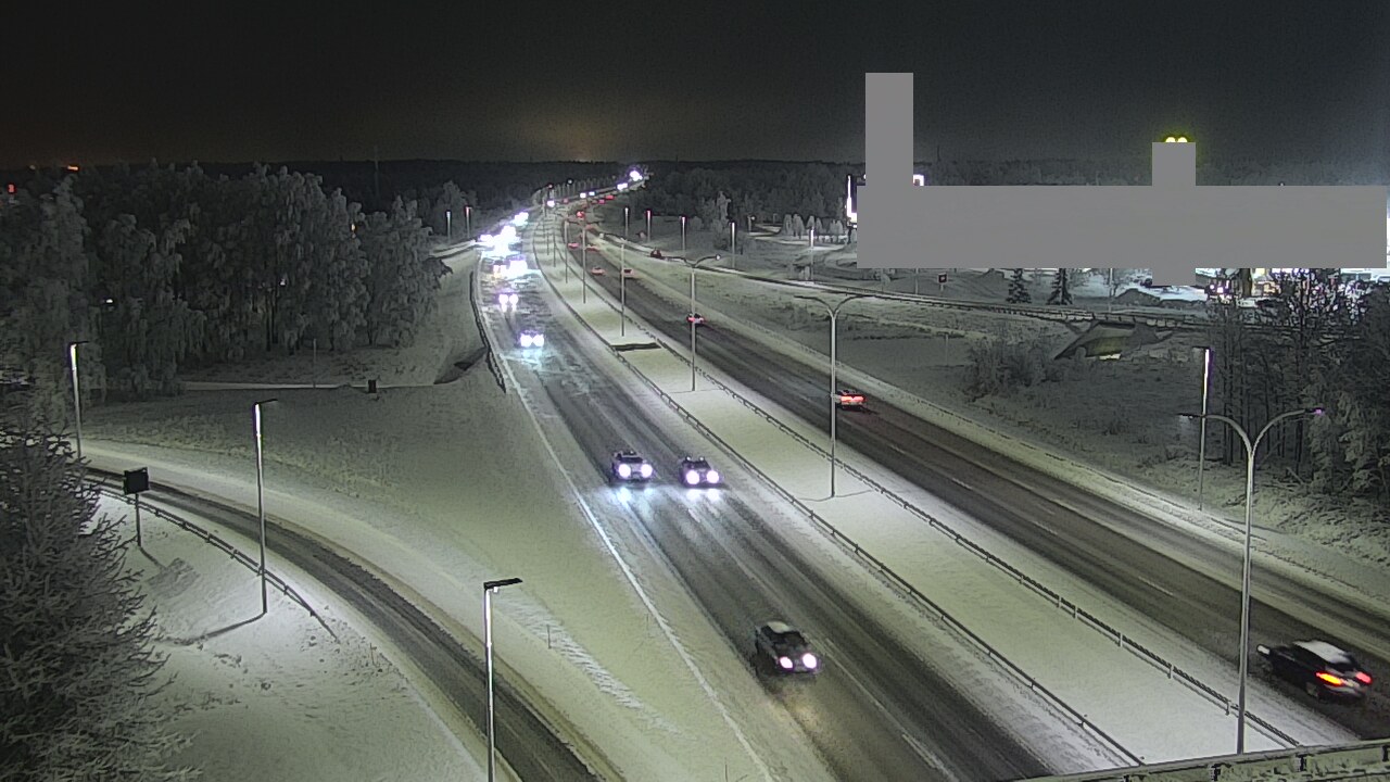 Weather Camera Image Road 4 Oulu, Kaakkuri, Oulu, Pohjois-Pohjanmaa