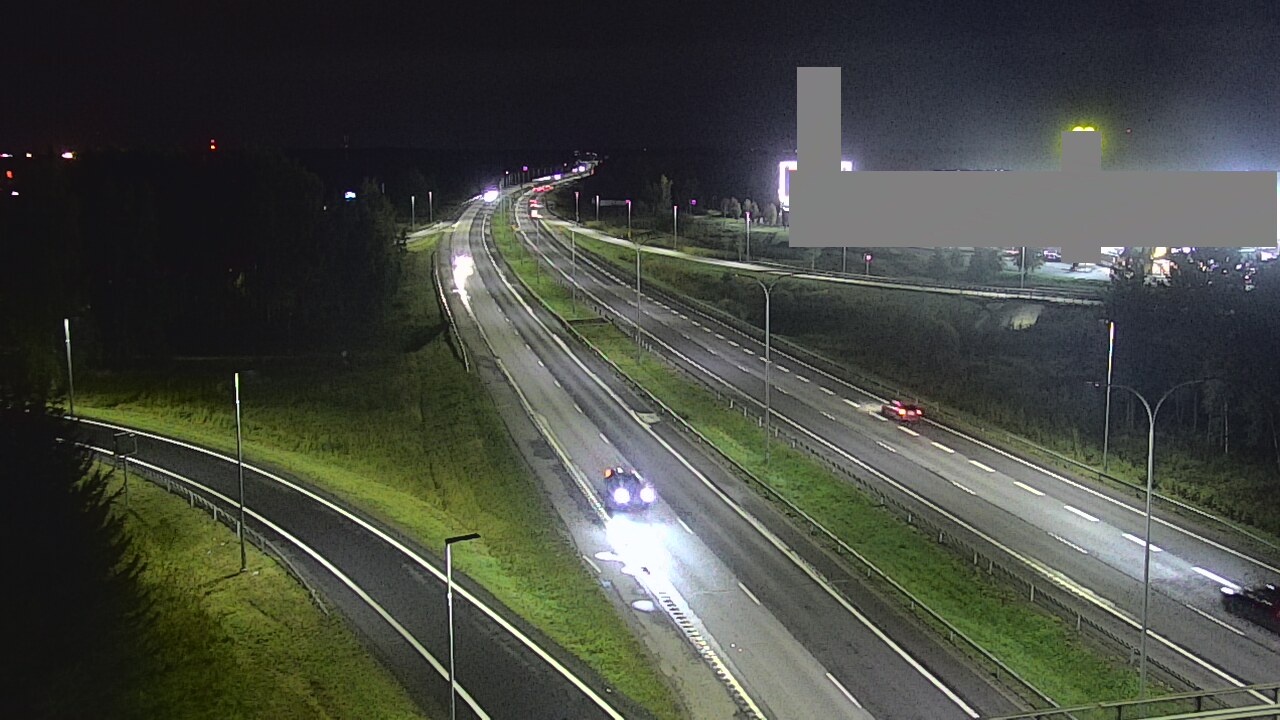 Weather Camera Image Väg 4 Uleåborg, Kaakkuri, Oulu, Pohjois-Pohjanmaa