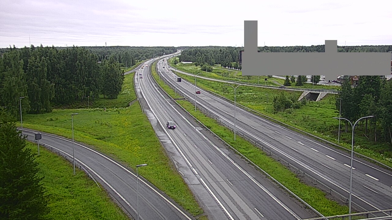 Weather Camera Image Väg 4 Uleåborg, Kaakkuri, Oulu, Pohjois-Pohjanmaa