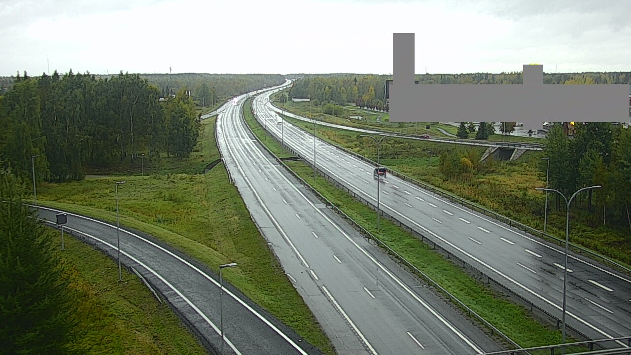 Weather Camera Image Väg 4 Uleåborg, Kaakkuri, Oulu, Pohjois-Pohjanmaa