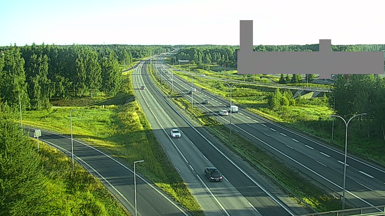 Weather Camera Image Road 4 Oulu, Kaakkuri, Oulu, Pohjois-Pohjanmaa