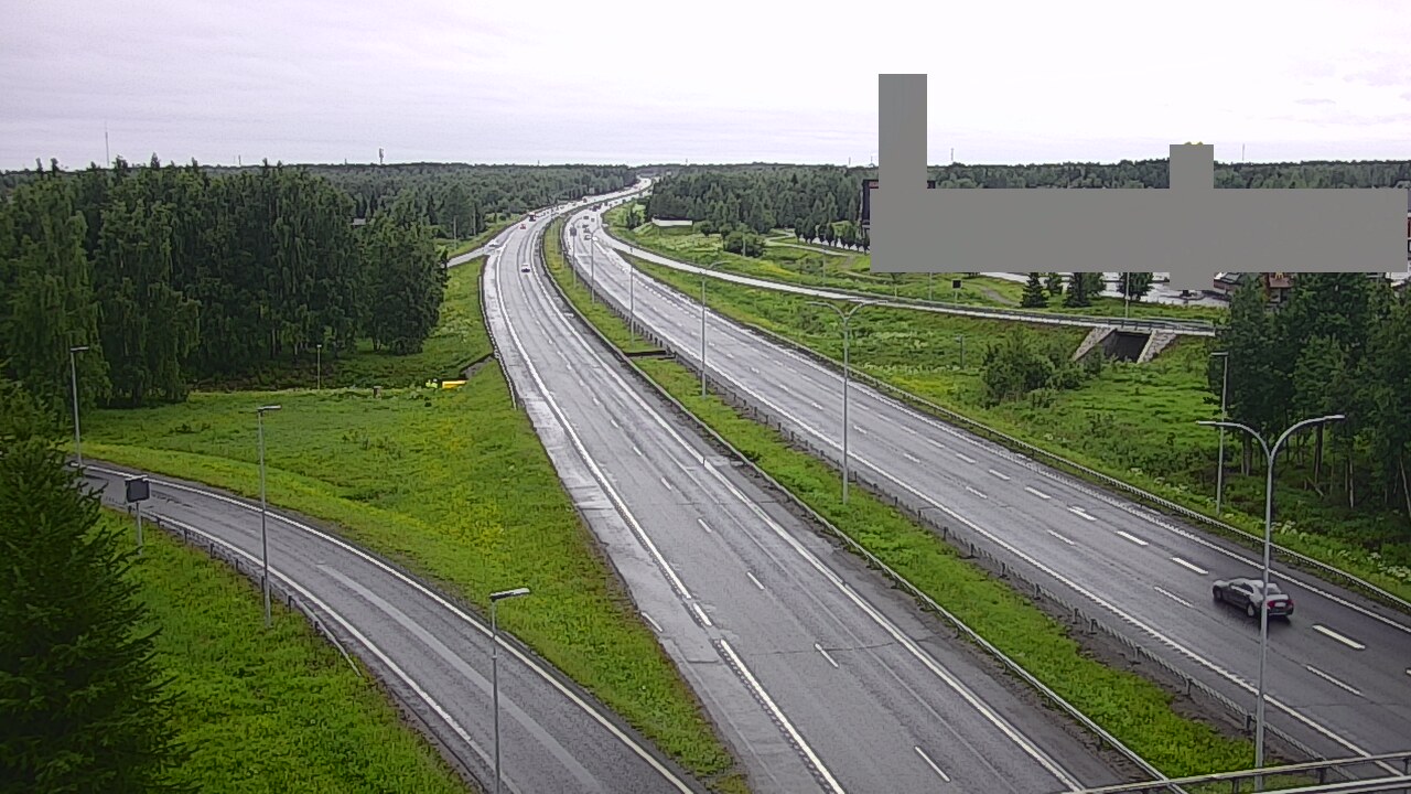 Weather Camera Image Väg 4 Uleåborg, Kaakkuri, Oulu, Pohjois-Pohjanmaa