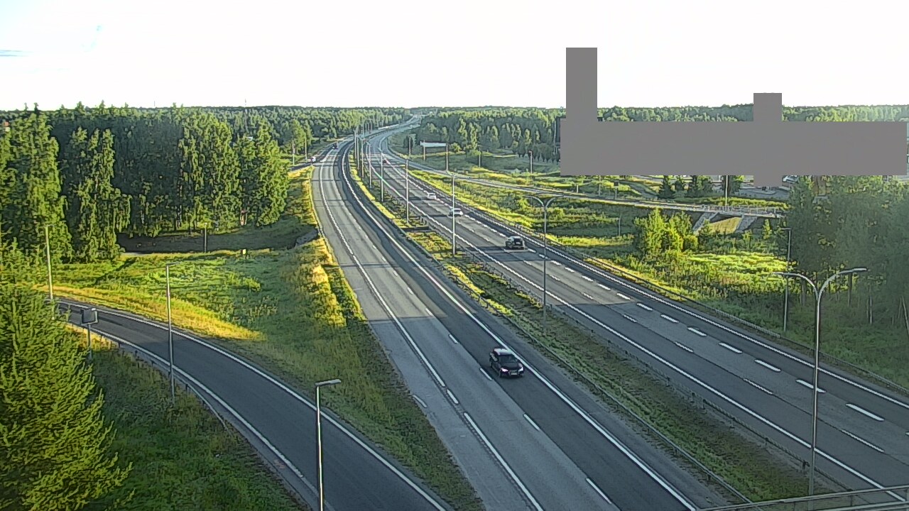 Weather Camera Image Road 4 Oulu, Kaakkuri, Oulu, Pohjois-Pohjanmaa
