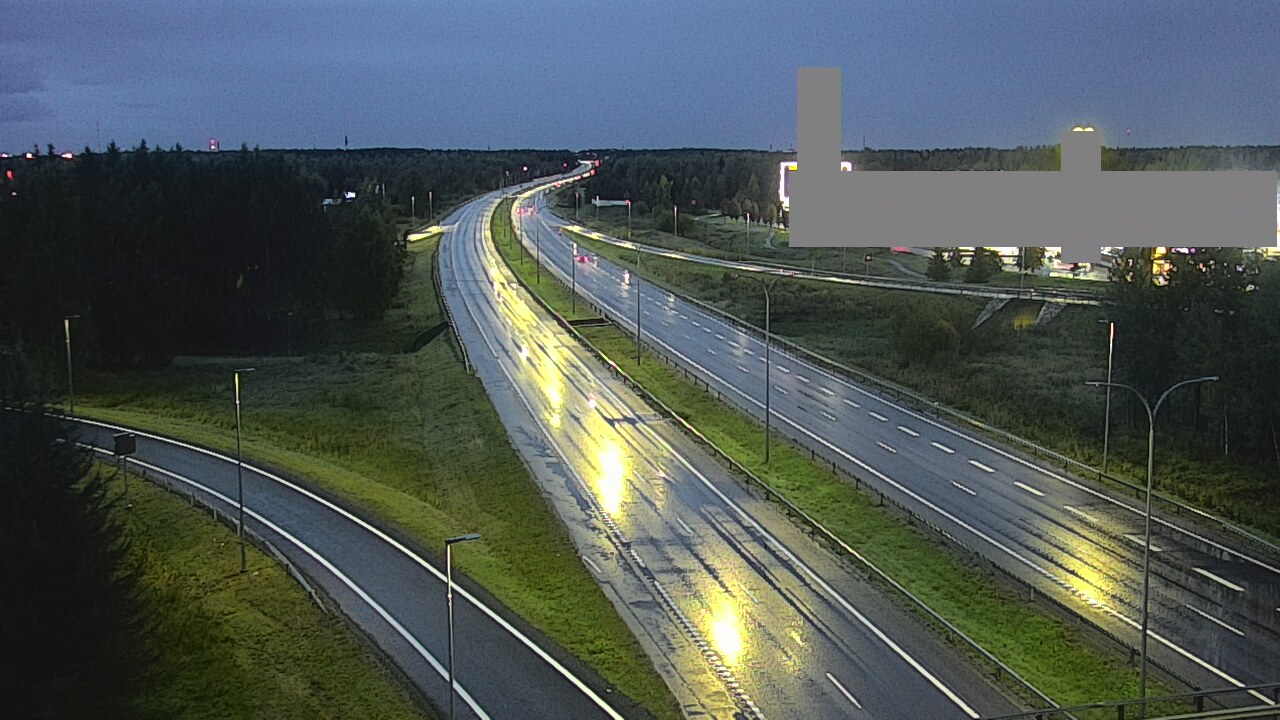 Weather Camera Image Väg 4 Uleåborg, Kaakkuri, Oulu, Pohjois-Pohjanmaa