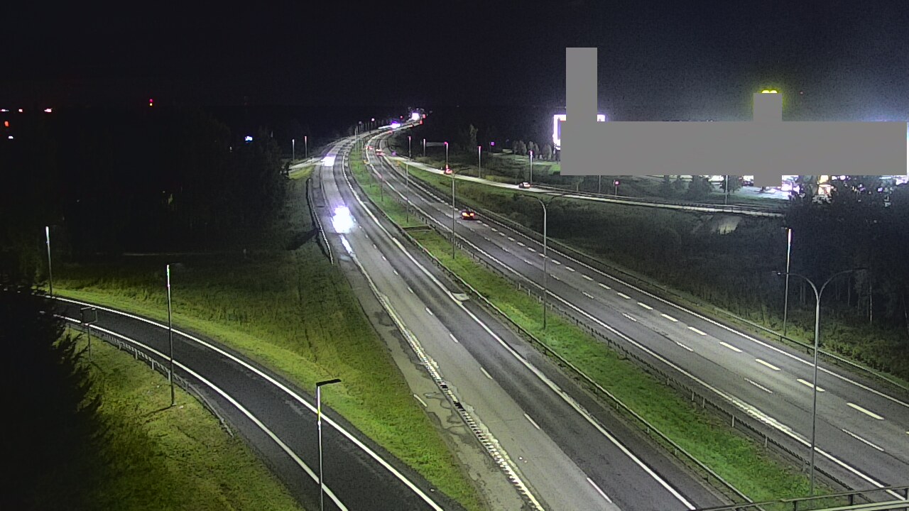 Weather Camera Image Väg 4 Uleåborg, Kaakkuri, Oulu, Pohjois-Pohjanmaa