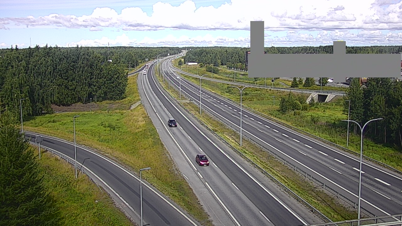 Weather Camera Image Road 4 Oulu, Kaakkuri, Oulu, Pohjois-Pohjanmaa