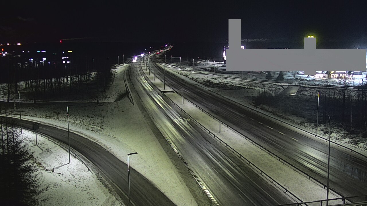 Weather Camera Image Väg 4 Uleåborg, Kaakkuri, Oulu, Pohjois-Pohjanmaa