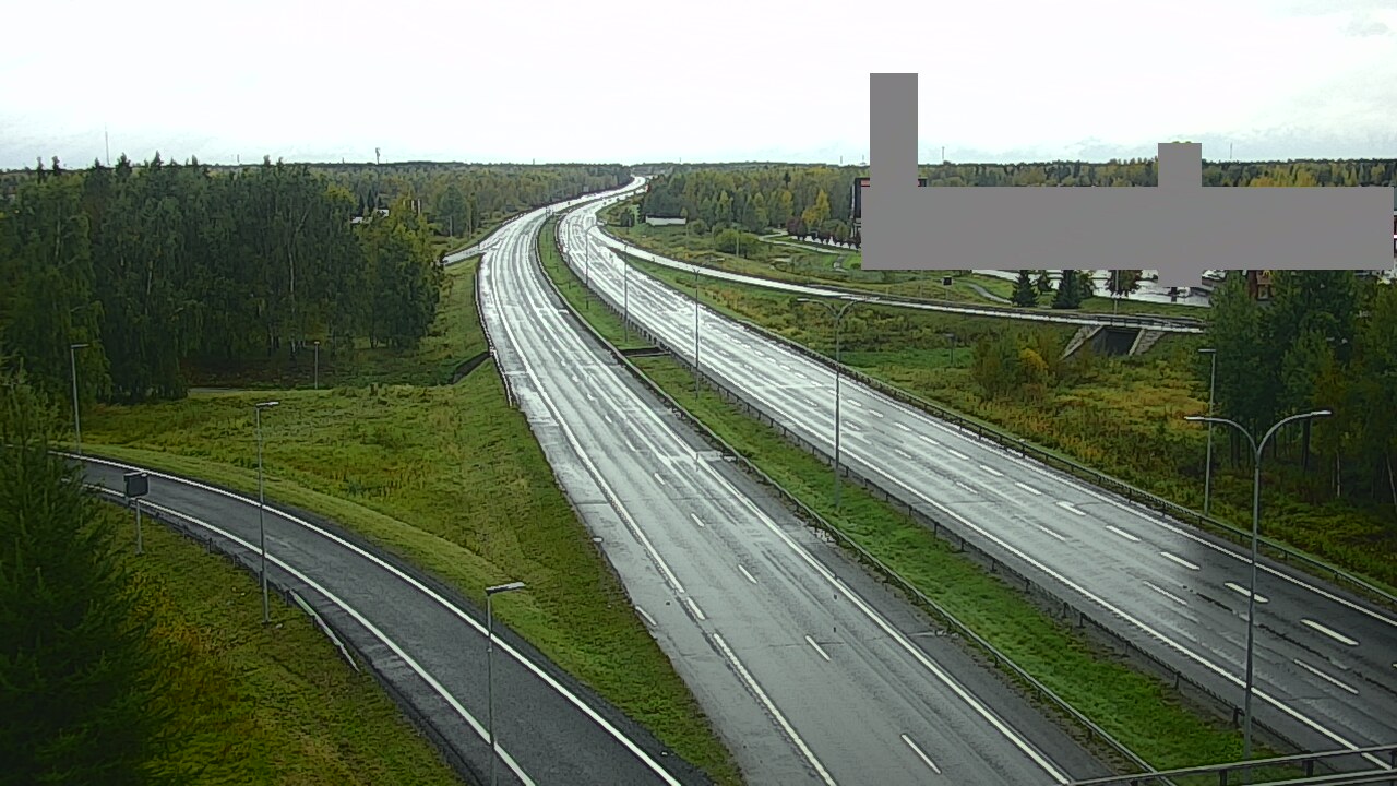 Weather Camera Image Väg 4 Uleåborg, Kaakkuri, Oulu, Pohjois-Pohjanmaa