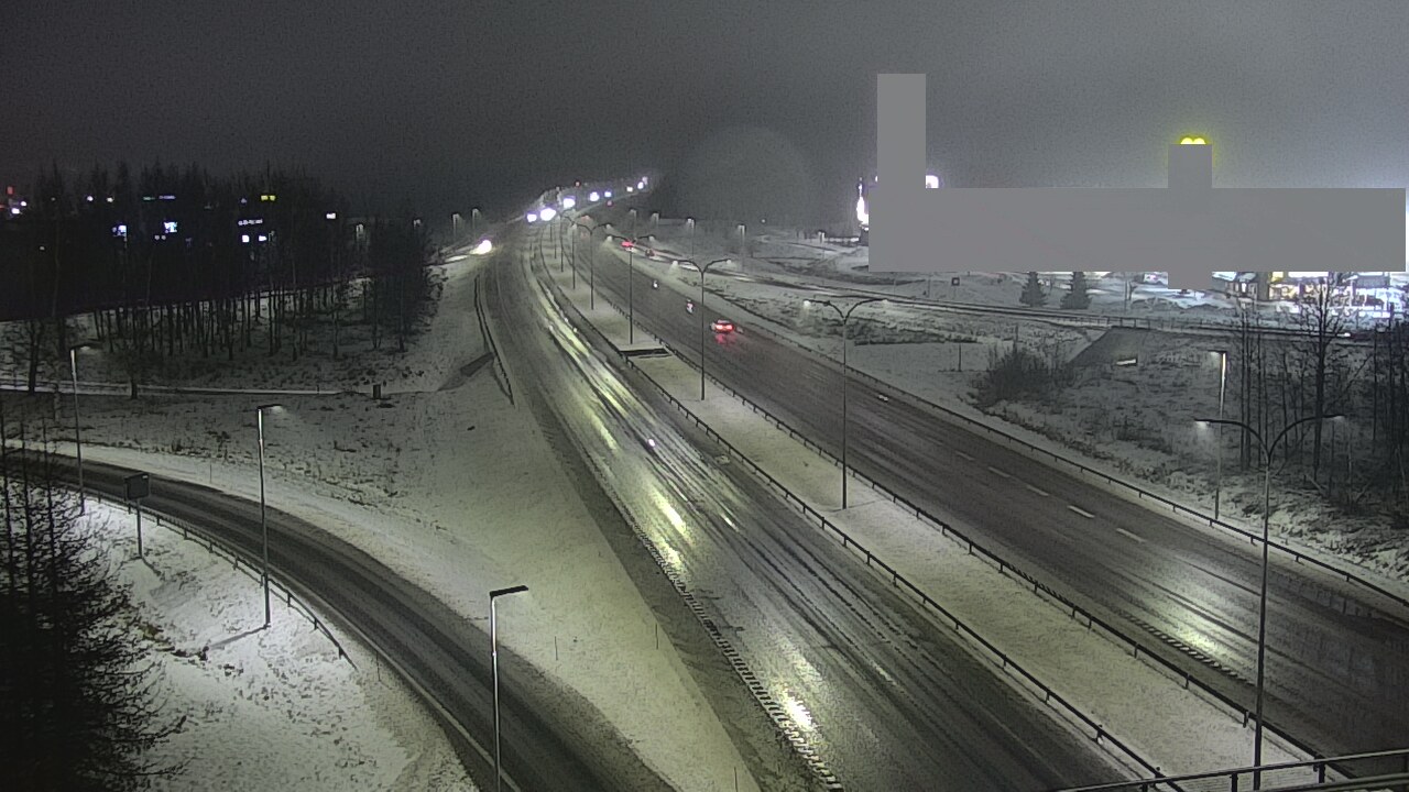 Weather Camera Image Väg 4 Uleåborg, Kaakkuri, Oulu, Pohjois-Pohjanmaa