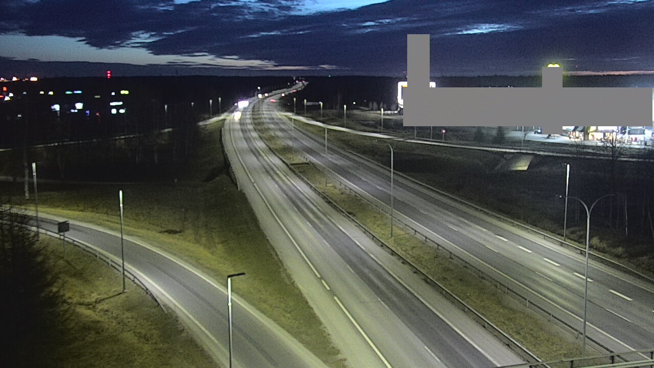 Weather Camera Image Road 4 Oulu, Kaakkuri, Oulu, Pohjois-Pohjanmaa