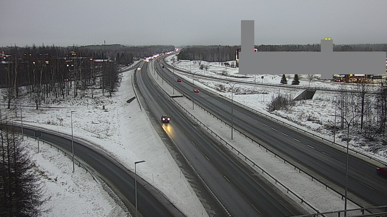 Weather Camera Image Väg 4 Uleåborg, Kaakkuri, Oulu, Pohjois-Pohjanmaa