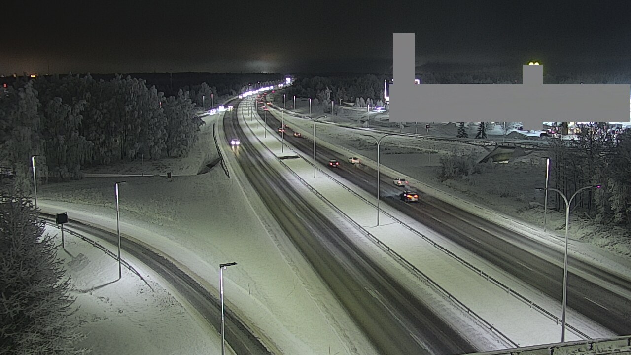 Weather Camera Image Road 4 Oulu, Kaakkuri, Oulu, Pohjois-Pohjanmaa