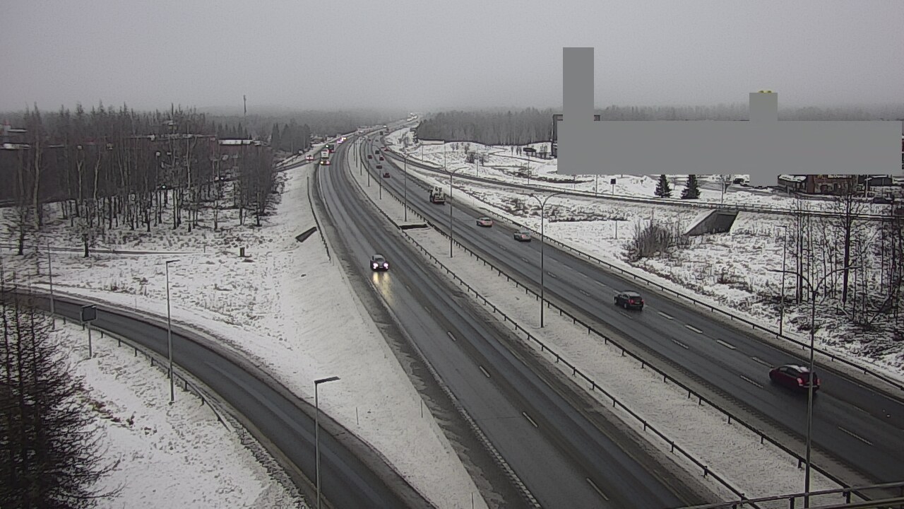 Weather Camera Image Väg 4 Uleåborg, Kaakkuri, Oulu, Pohjois-Pohjanmaa