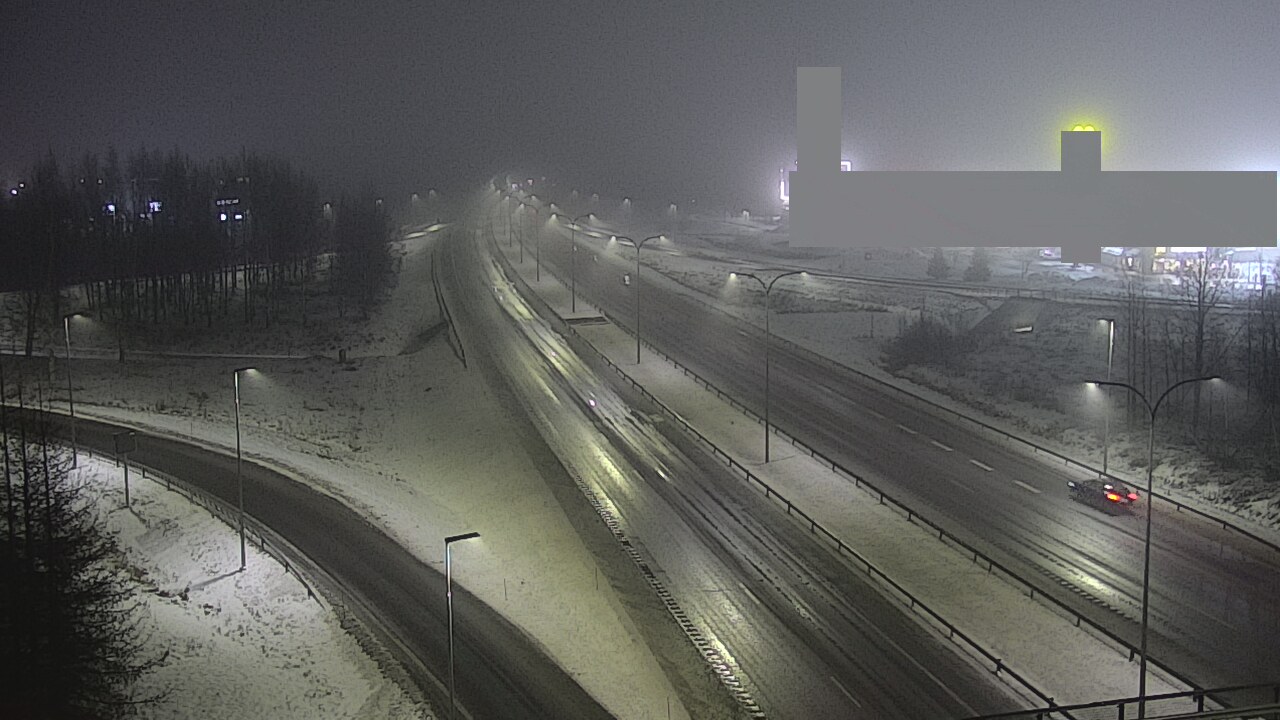 Weather Camera Image Väg 4 Uleåborg, Kaakkuri, Oulu, Pohjois-Pohjanmaa