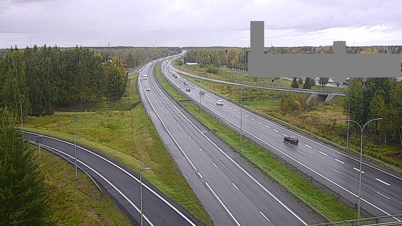 Weather Camera Image Väg 4 Uleåborg, Kaakkuri, Oulu, Pohjois-Pohjanmaa