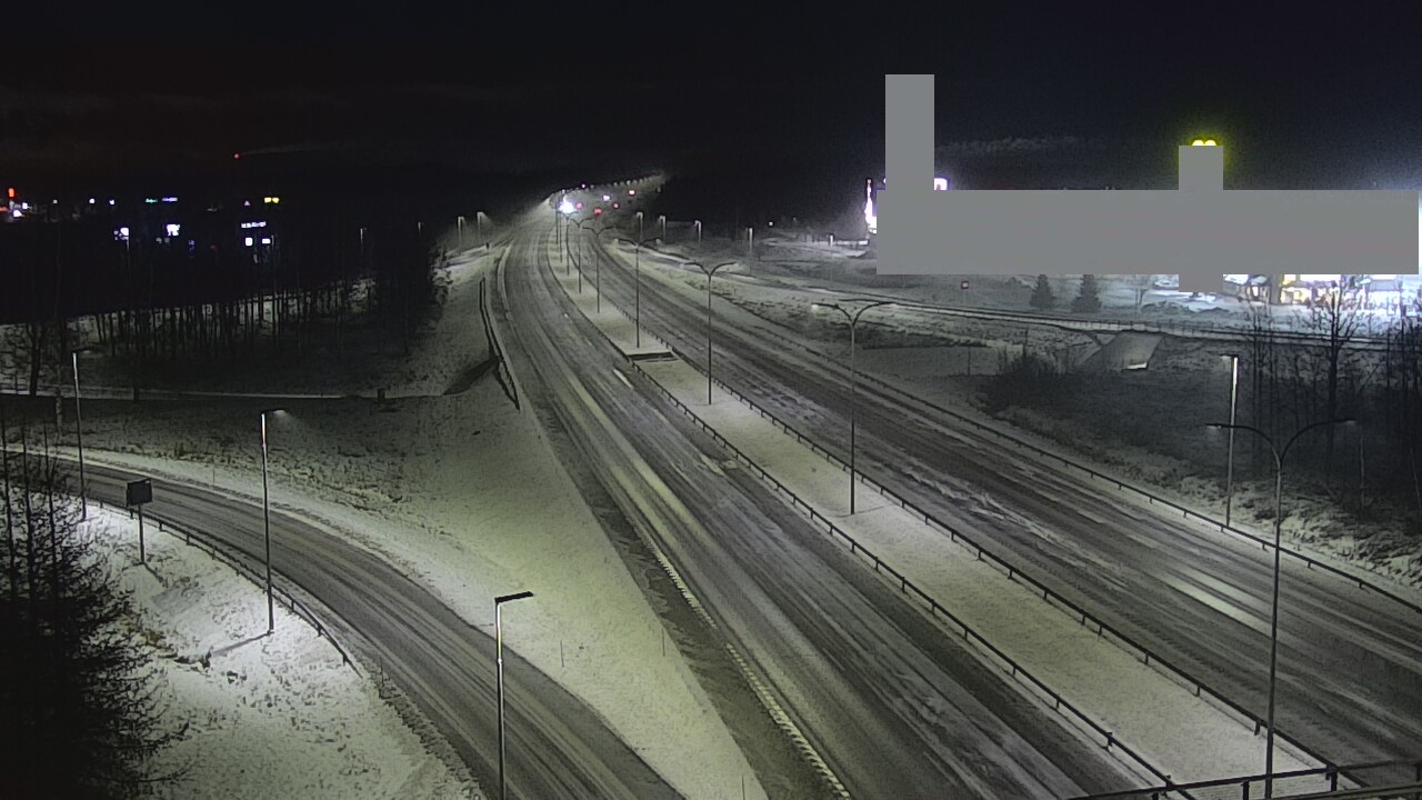 Weather Camera Image Väg 4 Uleåborg, Kaakkuri, Oulu, Pohjois-Pohjanmaa