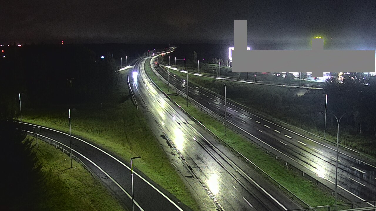 Weather Camera Image Väg 4 Uleåborg, Kaakkuri, Oulu, Pohjois-Pohjanmaa