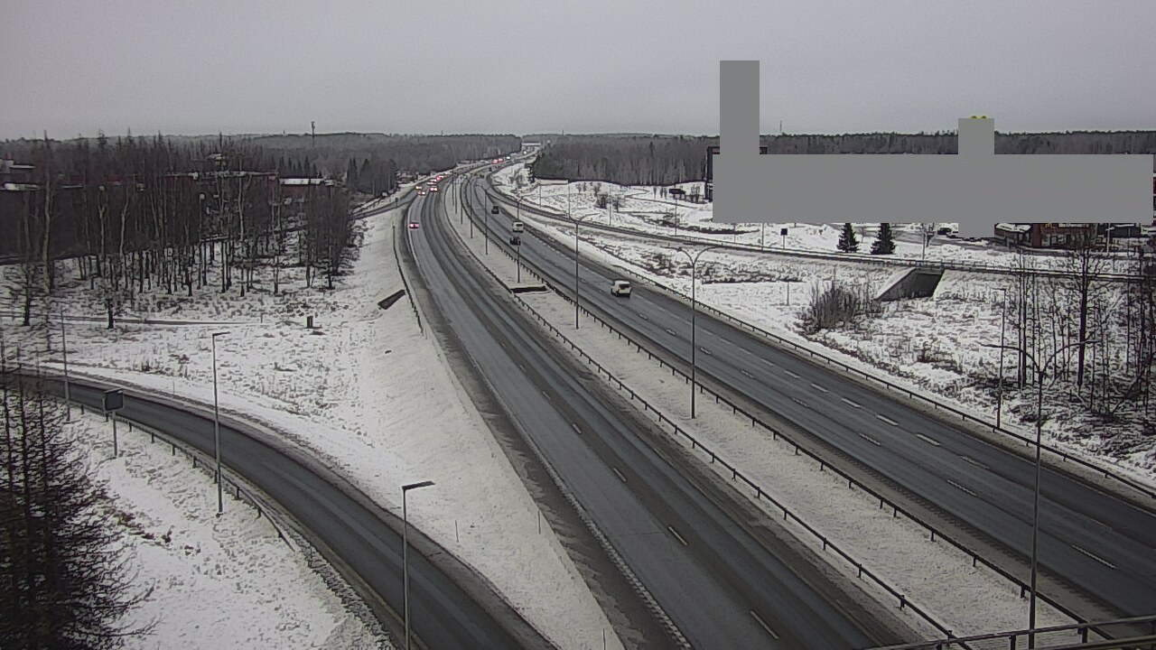 Weather Camera Image Road 4 Oulu, Kaakkuri, Oulu, Pohjois-Pohjanmaa