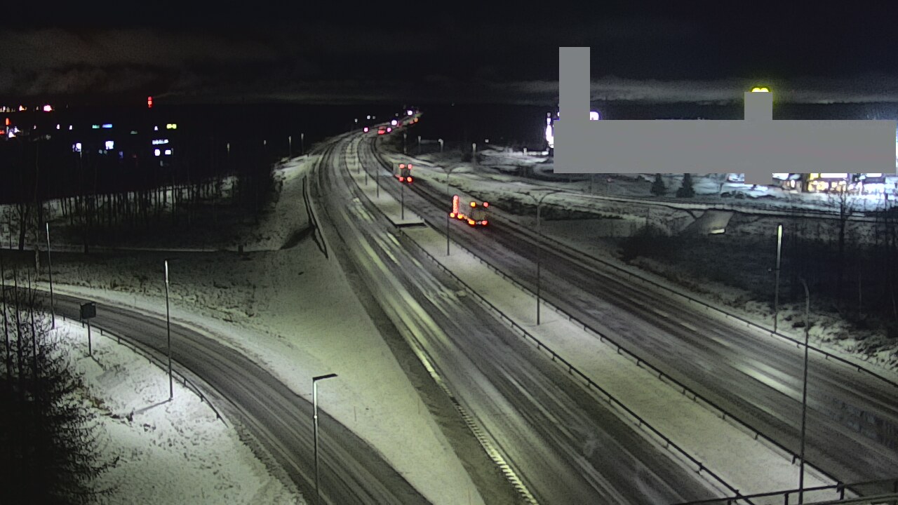 Weather Camera Image Väg 4 Uleåborg, Kaakkuri, Oulu, Pohjois-Pohjanmaa