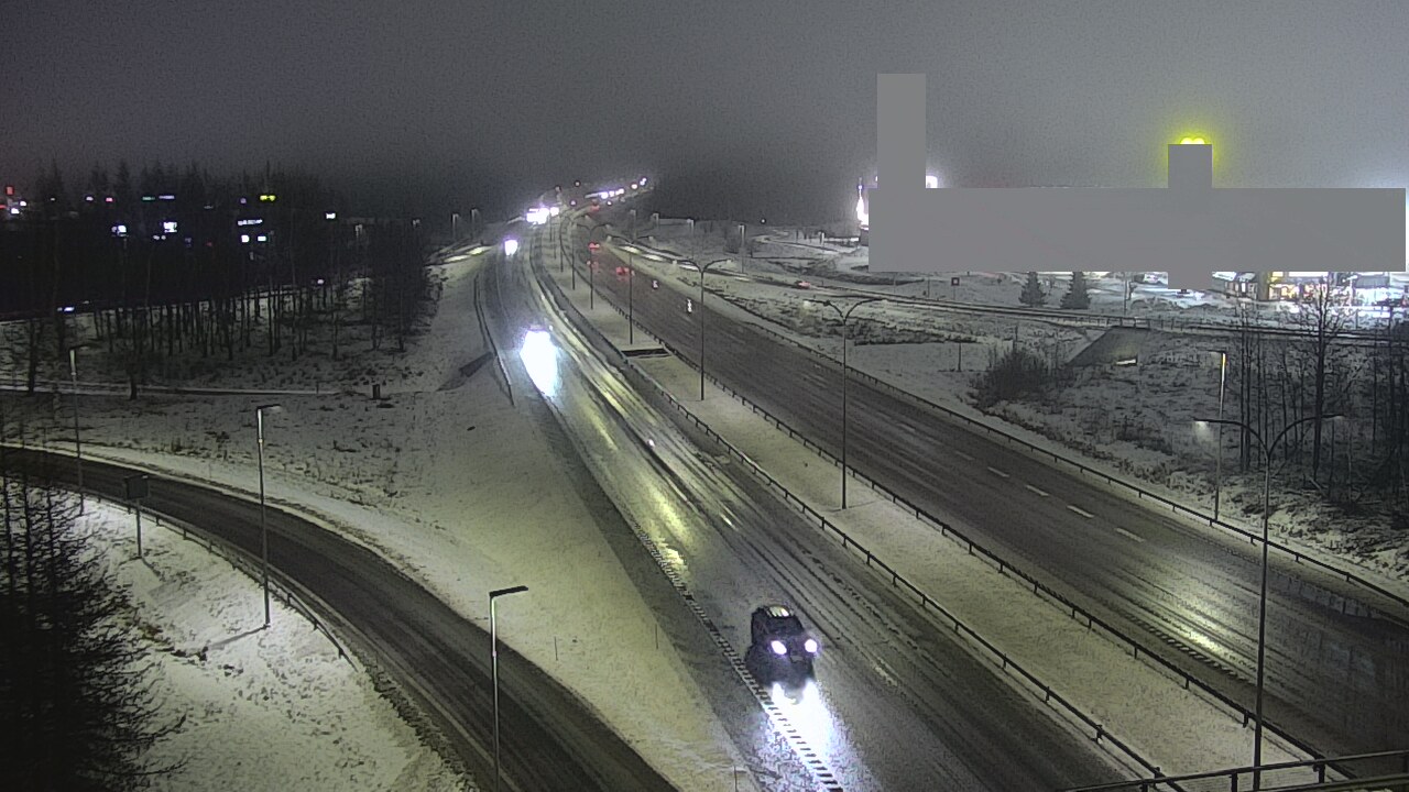 Weather Camera Image Väg 4 Uleåborg, Kaakkuri, Oulu, Pohjois-Pohjanmaa