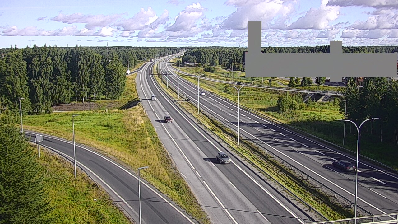 Weather Camera Image Road 4 Oulu, Kaakkuri, Oulu, Pohjois-Pohjanmaa