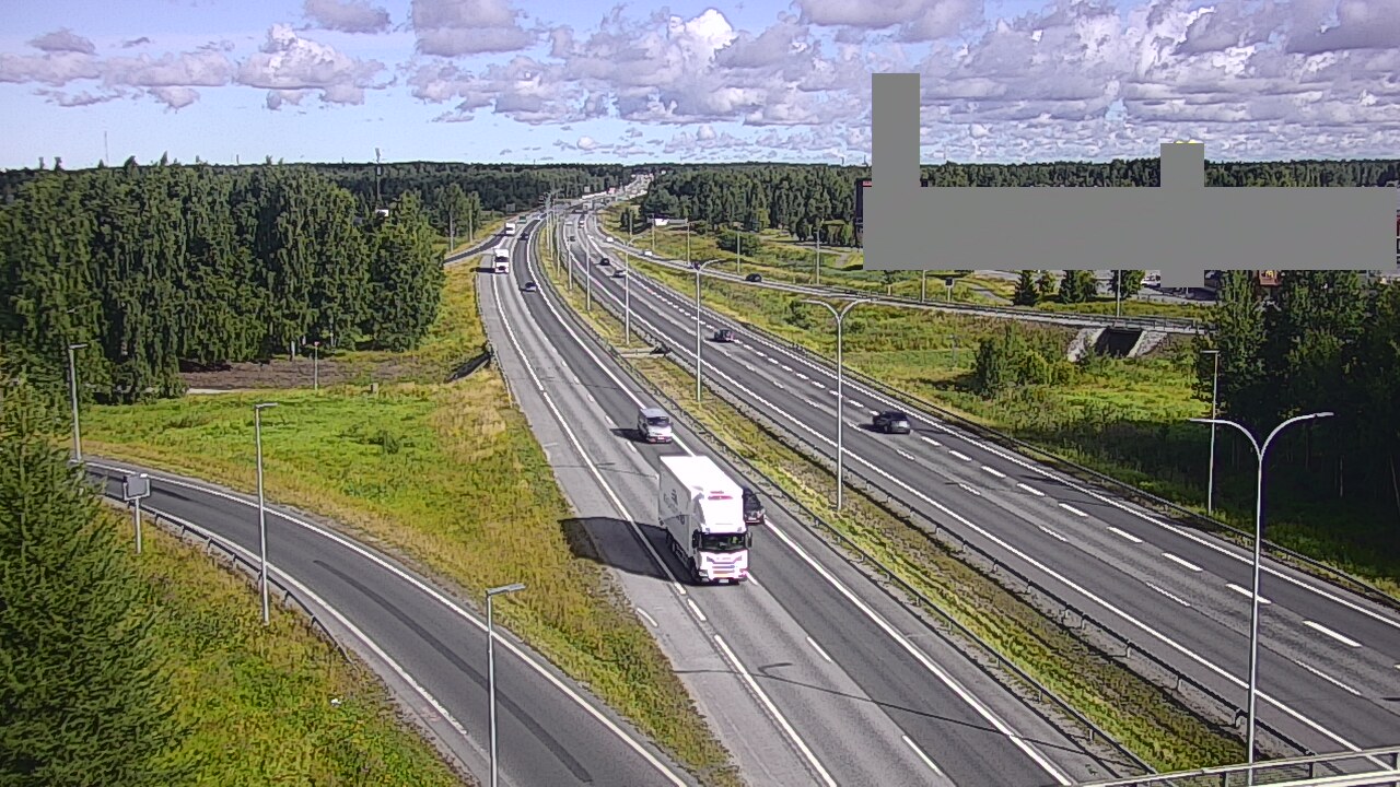 Weather Camera Image Road 4 Oulu, Kaakkuri, Oulu, Pohjois-Pohjanmaa