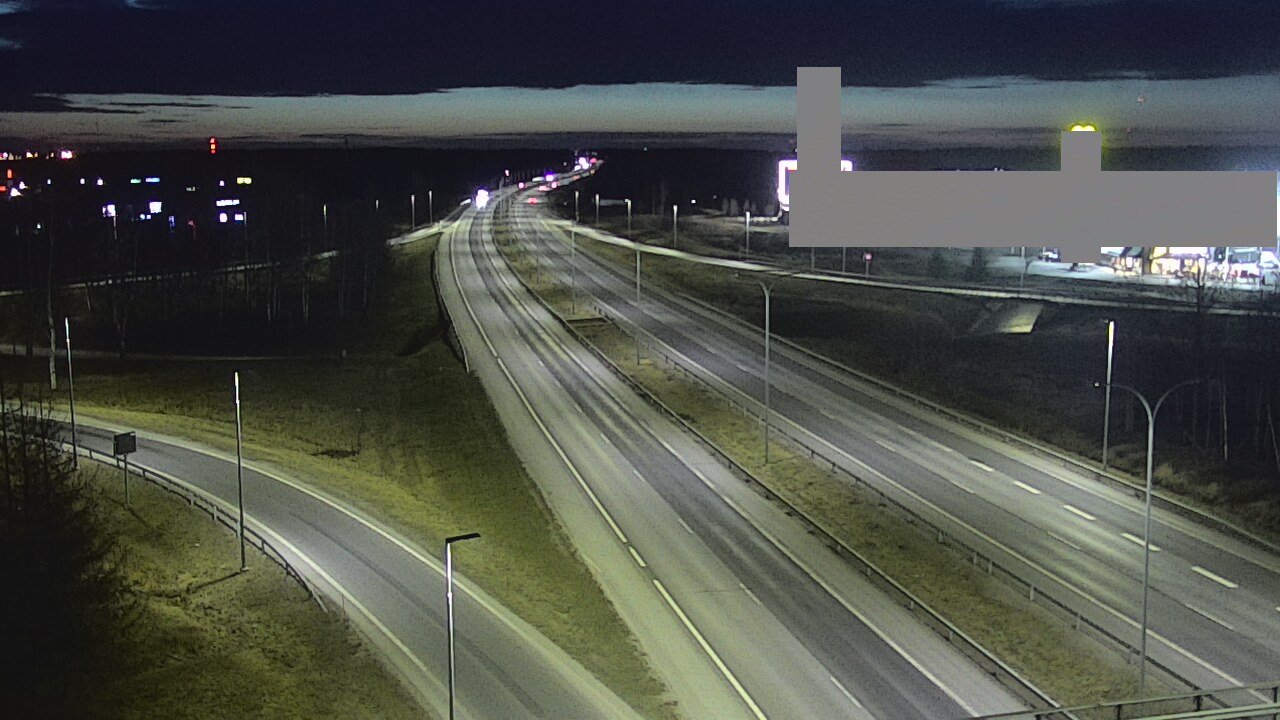 Weather Camera Image Road 4 Oulu, Kaakkuri, Oulu, Pohjois-Pohjanmaa