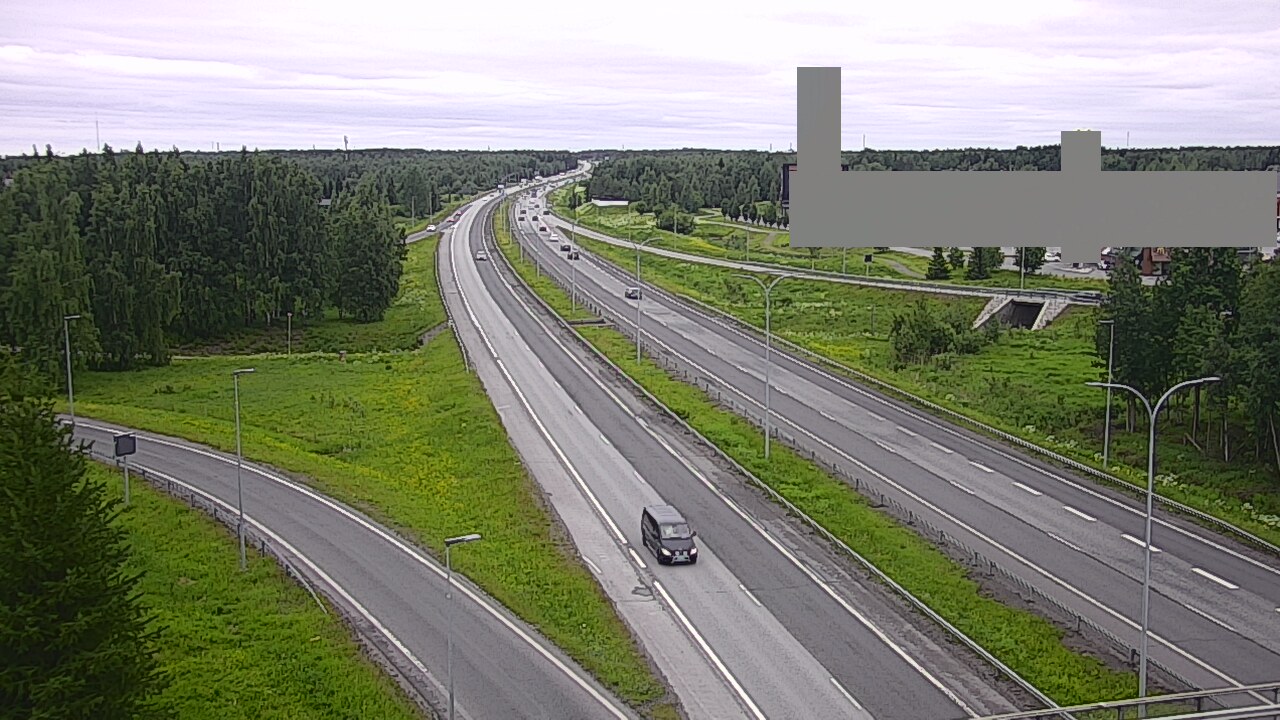 Weather Camera Image Väg 4 Uleåborg, Kaakkuri, Oulu, Pohjois-Pohjanmaa