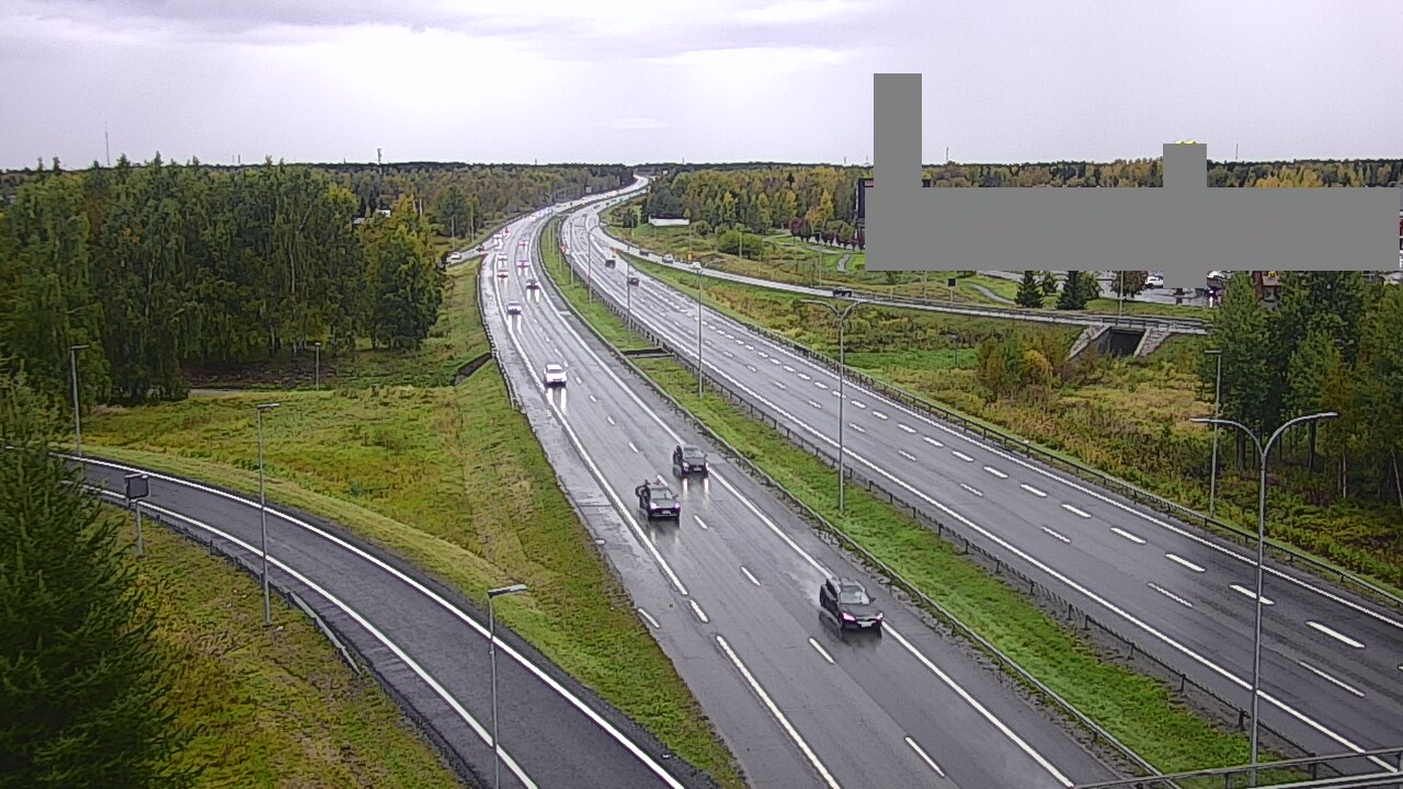 Weather Camera Image Väg 4 Uleåborg, Kaakkuri, Oulu, Pohjois-Pohjanmaa