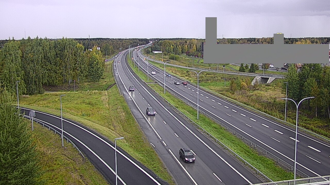 Weather Camera Image Väg 4 Uleåborg, Kaakkuri, Oulu, Pohjois-Pohjanmaa