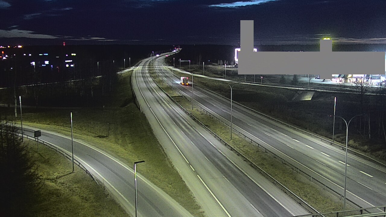 Weather Camera Image Road 4 Oulu, Kaakkuri, Oulu, Pohjois-Pohjanmaa
