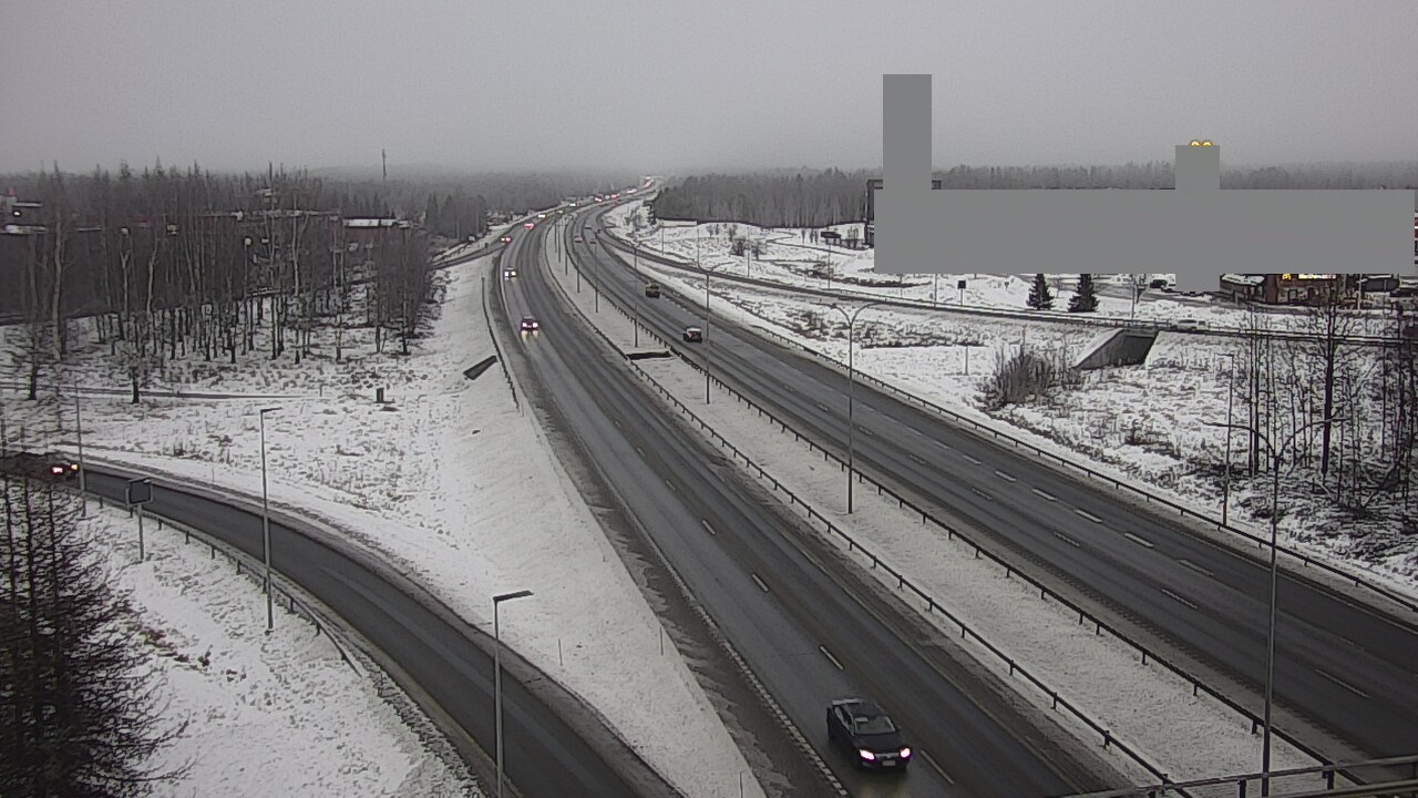 Weather Camera Image Väg 4 Uleåborg, Kaakkuri, Oulu, Pohjois-Pohjanmaa