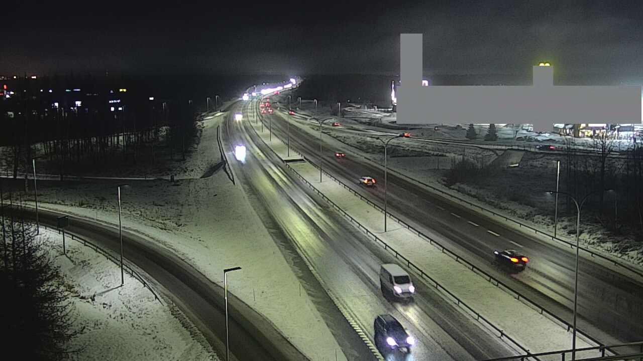 Weather Camera Image Väg 4 Uleåborg, Kaakkuri, Oulu, Pohjois-Pohjanmaa